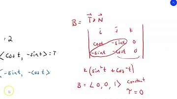 Calculus 3:  Binormal Vectors and Torsion  (14.5 Part 2)