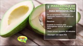 Hula hoop fatiga interfaz Mascarilla de aguacate para reparar el pelo - YouTube