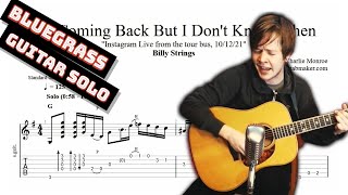 I'm Coming Back But I Don't Know When solo TAB - bluegrass guitar tabs (PDF + Guitar Pro)