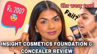 Insight Cosmetics Hd Foundation & Concealer Review | Unsponsored | Wear test ✨