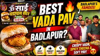 Inside Badlapur's Oldest Vada Pav? 😍 | Om Sai Vada Pav Center | Badlapur Street Food screenshot 2