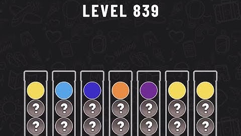 Ball Sort Puzzle Level 839 #ballsortpuzzle #ballsortpuzzlegameplay #puzzlegame #mobilegames