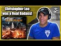 Marine reacts to Christopher Lee (Actor, Spy, Heavy Metal Artist, World Record Holder and more!)