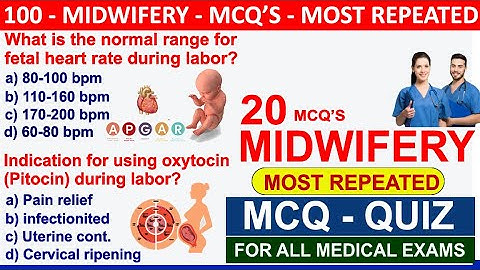 Top 20 midwifery nursing mcqs | midwifery questions and answers | midwifery interview #midwifery
