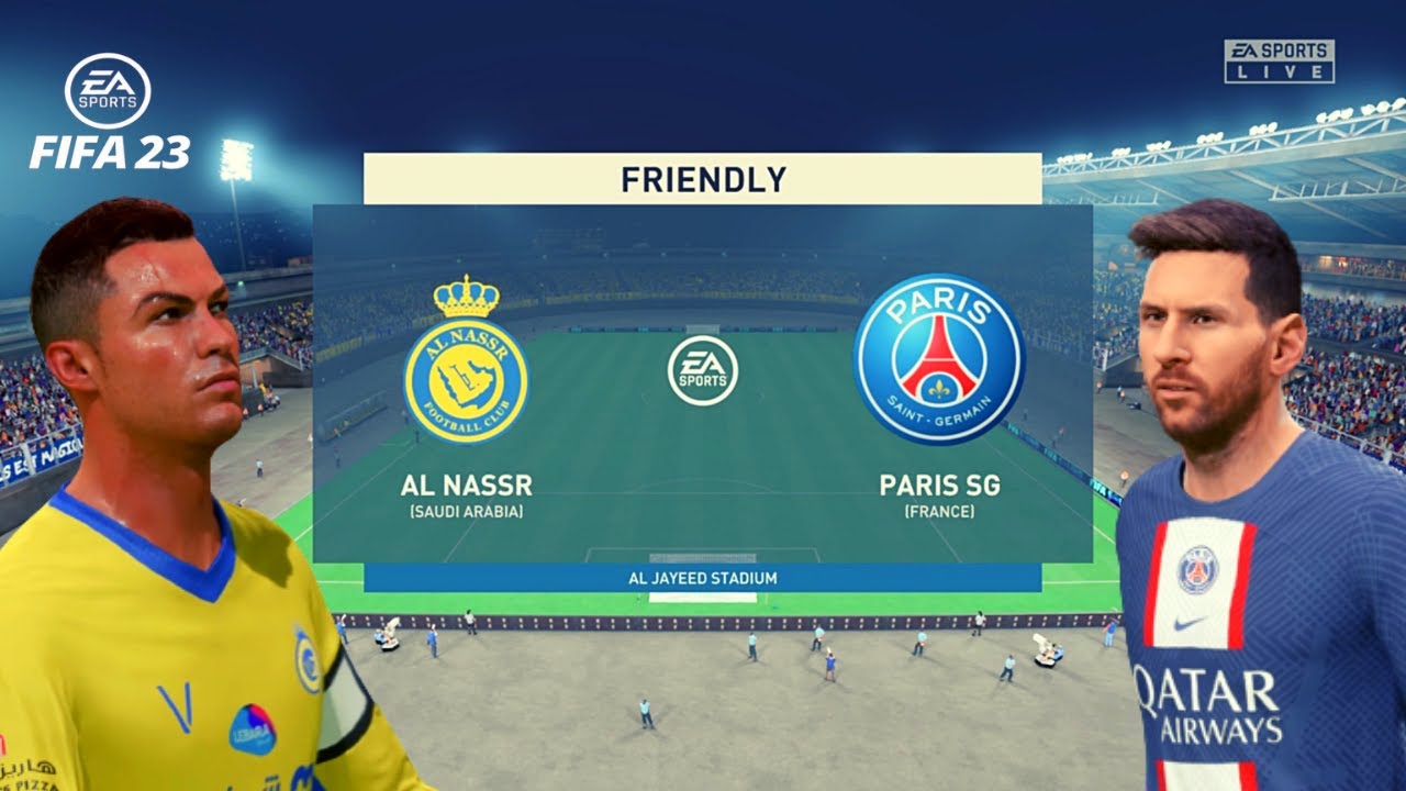 FIFA 23 - Al Nassr vs PSG | Ronaldo vs Messi | Friendly Match [4K ...