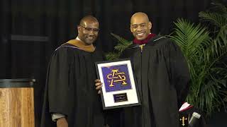 DeMarco Morgan (Good Morning America) Addresses Graduates At Commencement