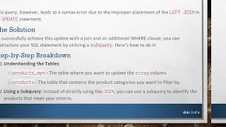 How to Perform a PostgreSQL UPDATE with a JOIN and Additional WHERE Clause