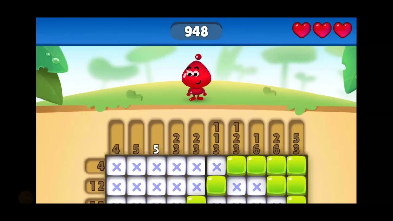 Nono Crossing Level 948 Picture Nonogram - YouTube