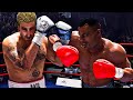 Mike tyson vs jake paul full fight  fight night champion ai simulation