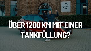 Schaffe ich über 1000 km mit einer Tankfüllung im neuen Nissan Qashqai E-Power? Ich probiere es aus.