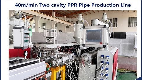 Double outlet PPR pipe making machine 40m/min PPR Pipe Extruder Machine  KAIDE China