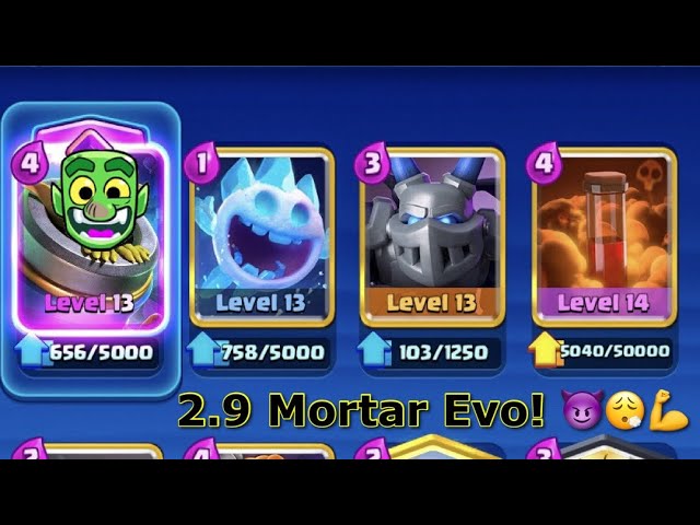 Mortar Deck Which Helps Me Push to Arena 7 at Level 6 – Clash