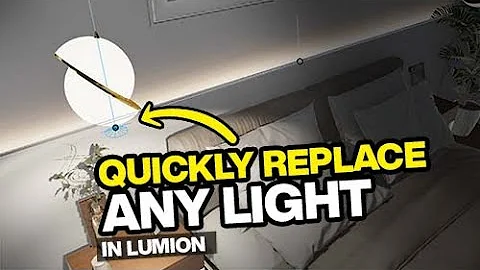 Quickly Light Replace ANY LIGHT in Lumion - Lighting Tip