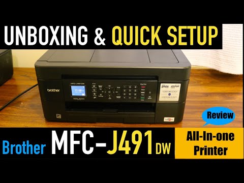 Brother MFC J491DW Unboxing, SetUp, Quick Test & Review !!