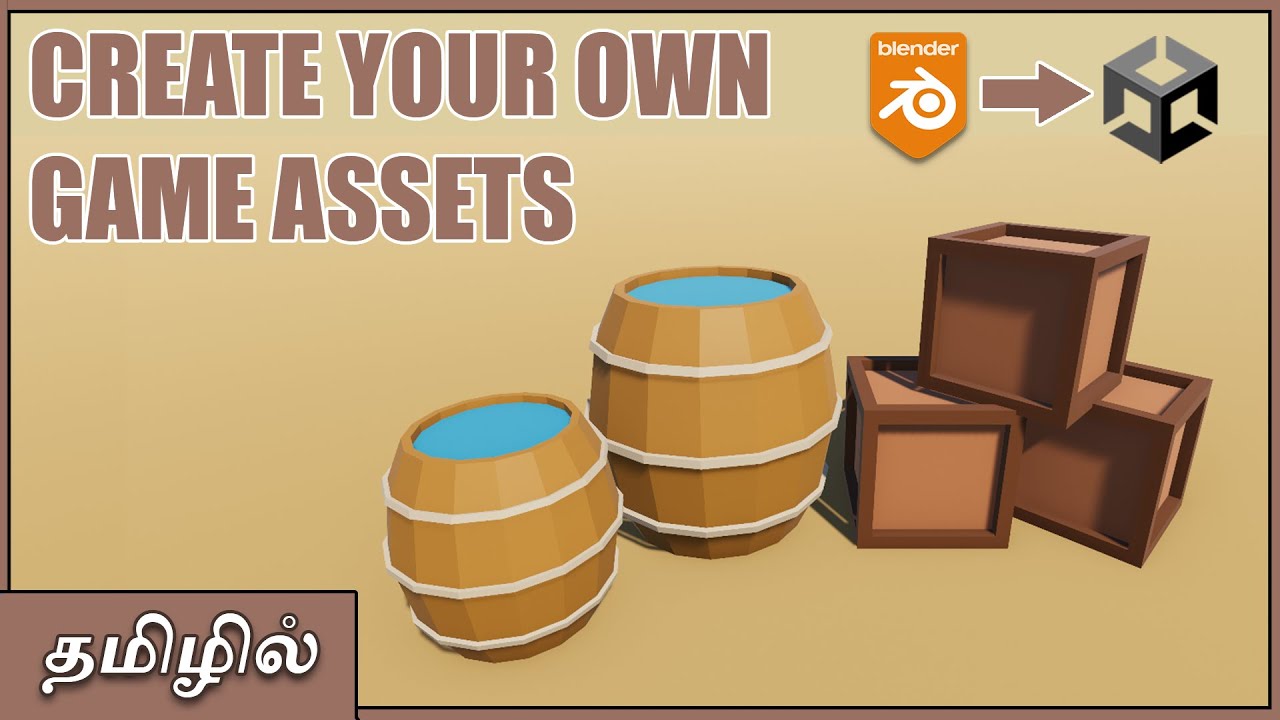 Modeling Game Assets in Blender for unity | Blender Tutorial in Tamil ...