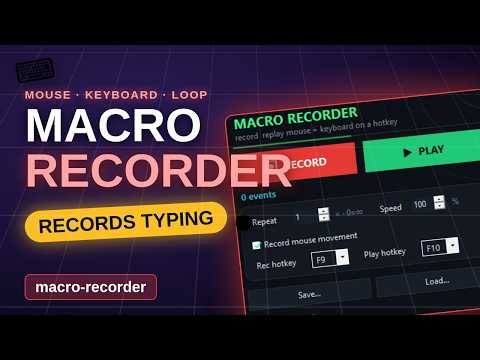 Macro Recorder for Windows — Record Mouse and Keyboard, Free (2026)
