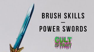 How to paint a Power Sword - Smooth Blends without an Airbrush!