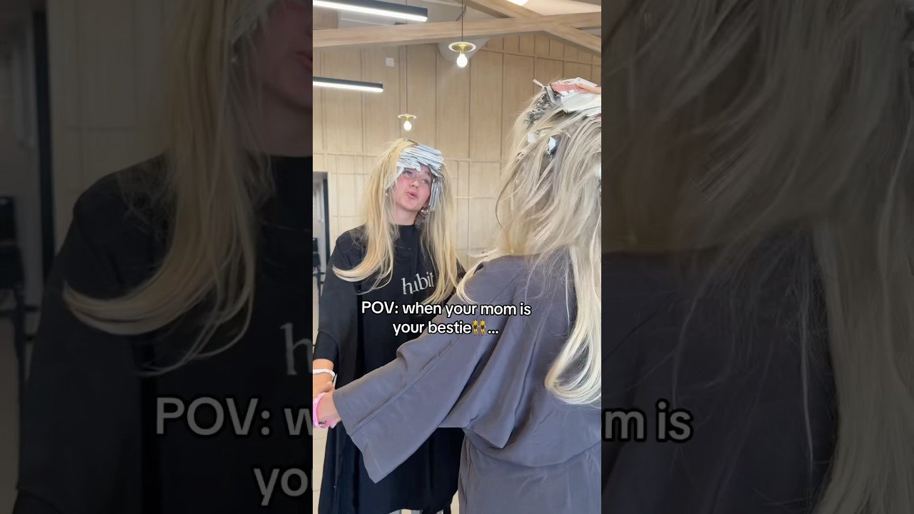 When u and ur mom get ur hair done !!!!💇🏼‍♀️ #16kids #notenoughnelsons #nenfam