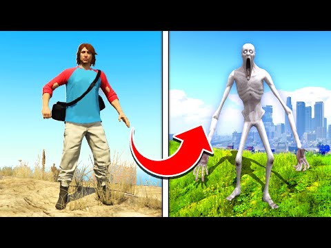 We EVOLVED Into SCP-096 ... (Playing As SCP 096 In GTA!) - GTA 5 Mods Funny Gameplay