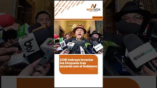 🟠 #Último El presidente #RodrigoPaz y el máximo dirigente de la Central Obrera Boliviana
