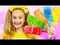 Sasha and Max makes Fruit Ice Cream and go to Grandfather on Holidays の動画、Y…