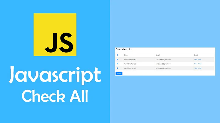 Javascript - Check all checkboxes using jquery and javascript