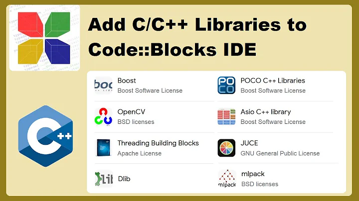 Add C/C++ libraries to C/C++ Projects using CodeBlocks IDE: Include and Lib Folders + Lib Files