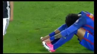 Neymar crying after the match barcelona ...