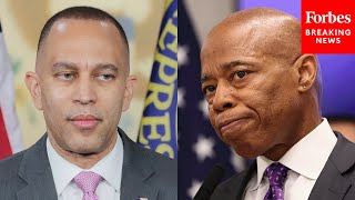 Jeffries Asked Point Blank: 'Do You Think, At This Point, Mayor Adams Can Still Lead This City?'