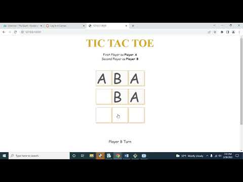 TicTacToe Game Using Python Django Framework