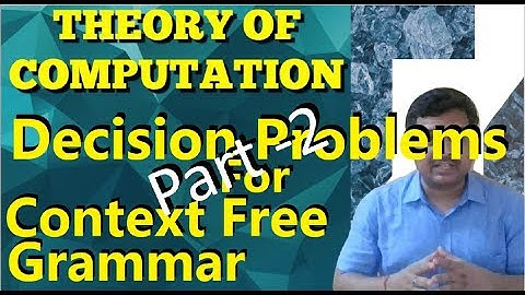 Decision problem of CFG-PART-2 || ToC || Studies Studio