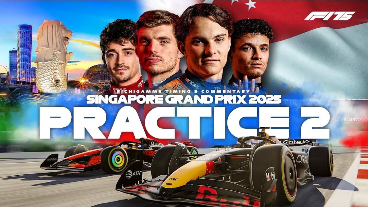 🔴 LIVE - F1 Practice 2 | Marina Bay - Singapore GP 2025 | Formula 1 Timing  & Commentary