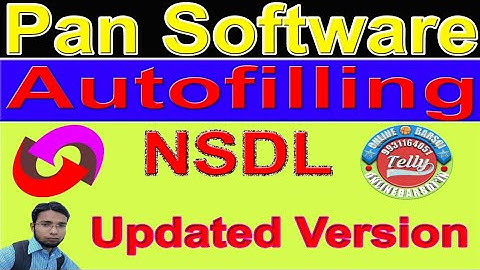 Pan Software Auto filling NSDL  Updated Version  Pan Software  Advance Auto fill Version Automatic