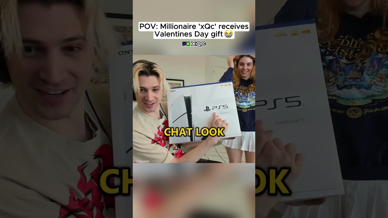xQc did not like his Valentines Day gift...