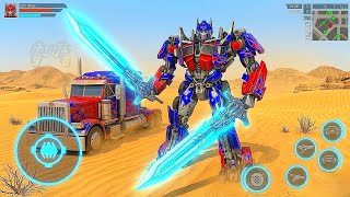 Futuristic Optimus Prime Transformers: Truck Robot City Battle 2026 #11 - Android Gameplay screenshot 1