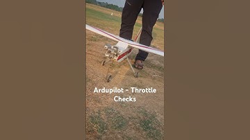 V6X autopilot - pre-flight checks - throttle checks. #ardupilot #arduplane #pixhawk #rcairplanes