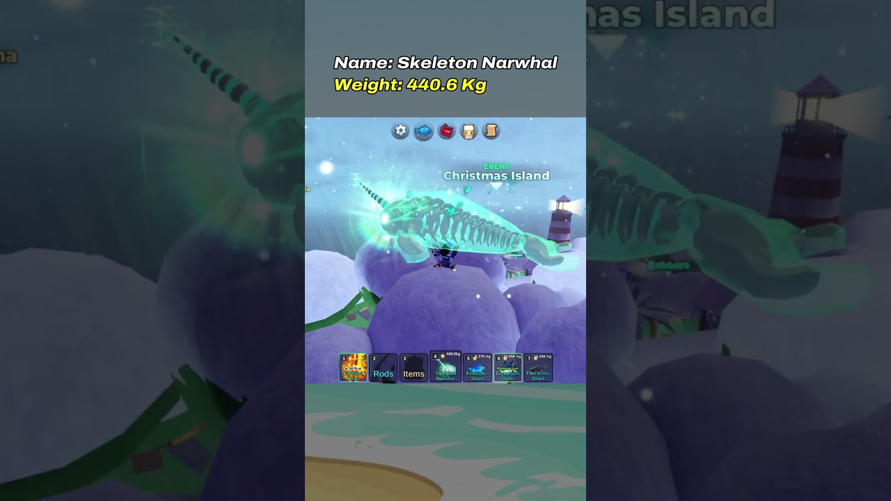 Dapet skeleton narwhal?! Ikan SECRET Fish It 😱