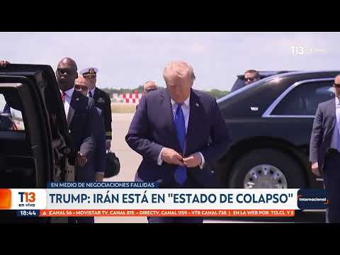 Trump afirma que Irán está en «estado de colapso