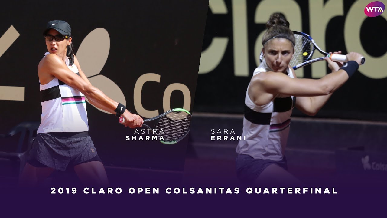 Astra Sharma vs. Sara Errani | 2019 Claro Open Colsanitas Quarterfinals | WTA Highlights