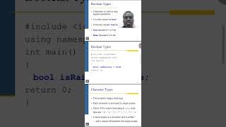 Types and Declarations in C++