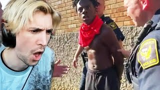 Cops Handcuff Famous YouTuber Over A Prank | xQc Reacts