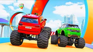 Juegos De Carros - Police Monster Truck Impossible Driver #1 - Car Extreme Racing Android Gameplay screenshot 5