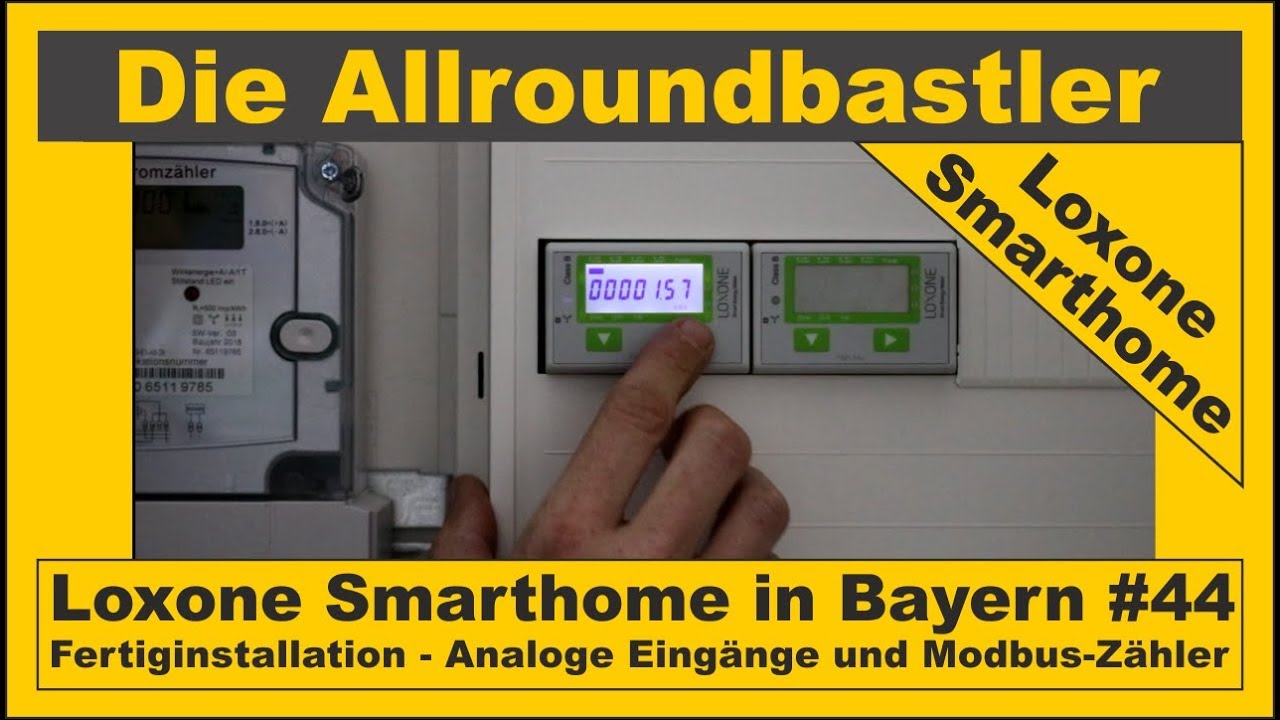 Loxone Smarthome - Fertiginstallation in Bayern #44 - Analoge Eingänge und Modbus-Zähler - YouTube