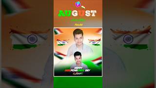 15 August photo editing | Picsart Independence Day Photo Editing 🇮🇳 #shorts #ranvirjitech
