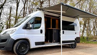 Full van tour of our Citroen Relay ‘Fistral’ off grid Campervan 🤙🏼