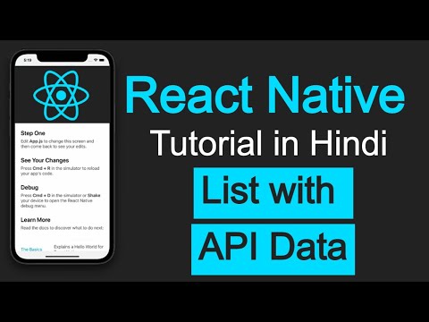 React Native tutorial in Hindi #55 List with API data