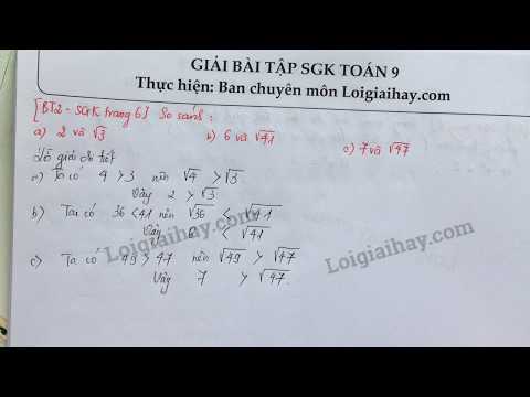 Video Giải bài 2 trang 6 SGK toán 9 tập 1 - youtube