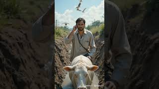 cow and farmar sad 😭 story #ai #cow #farmer #video 😭