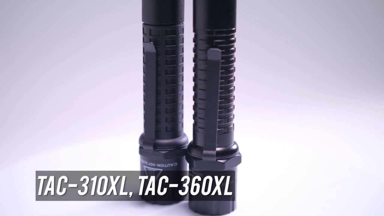Nightstick TAC-310XL & TAC-360XL Tactical Flashlights - 2 CR123