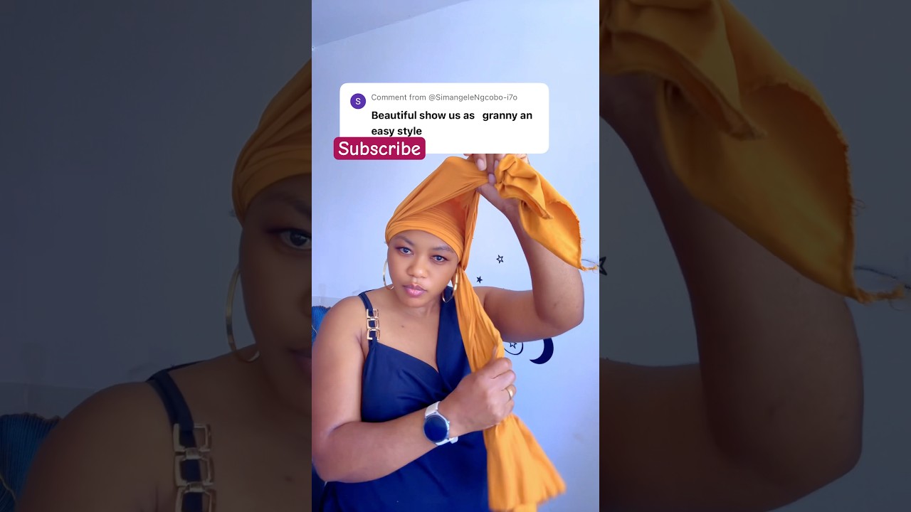 Simple head wrap/turban tutorials on short hair 